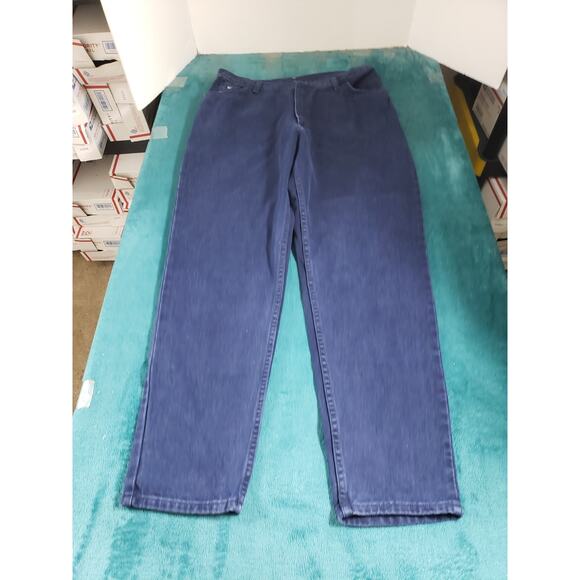 VINTAGE Wrangler Jeans Size 16 Short Womens Blue Stretch Relaxed Straight NWT - Picture 1 of 13
